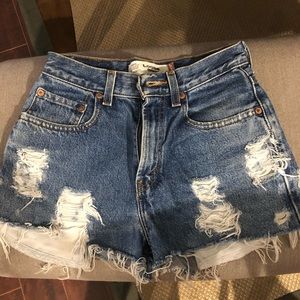 Vintage Levi High-Waisted Shorts